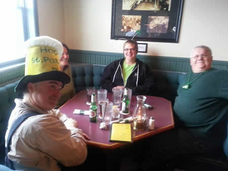 St. Ignace residents dining at the Village Inn for St. Patrick's Day